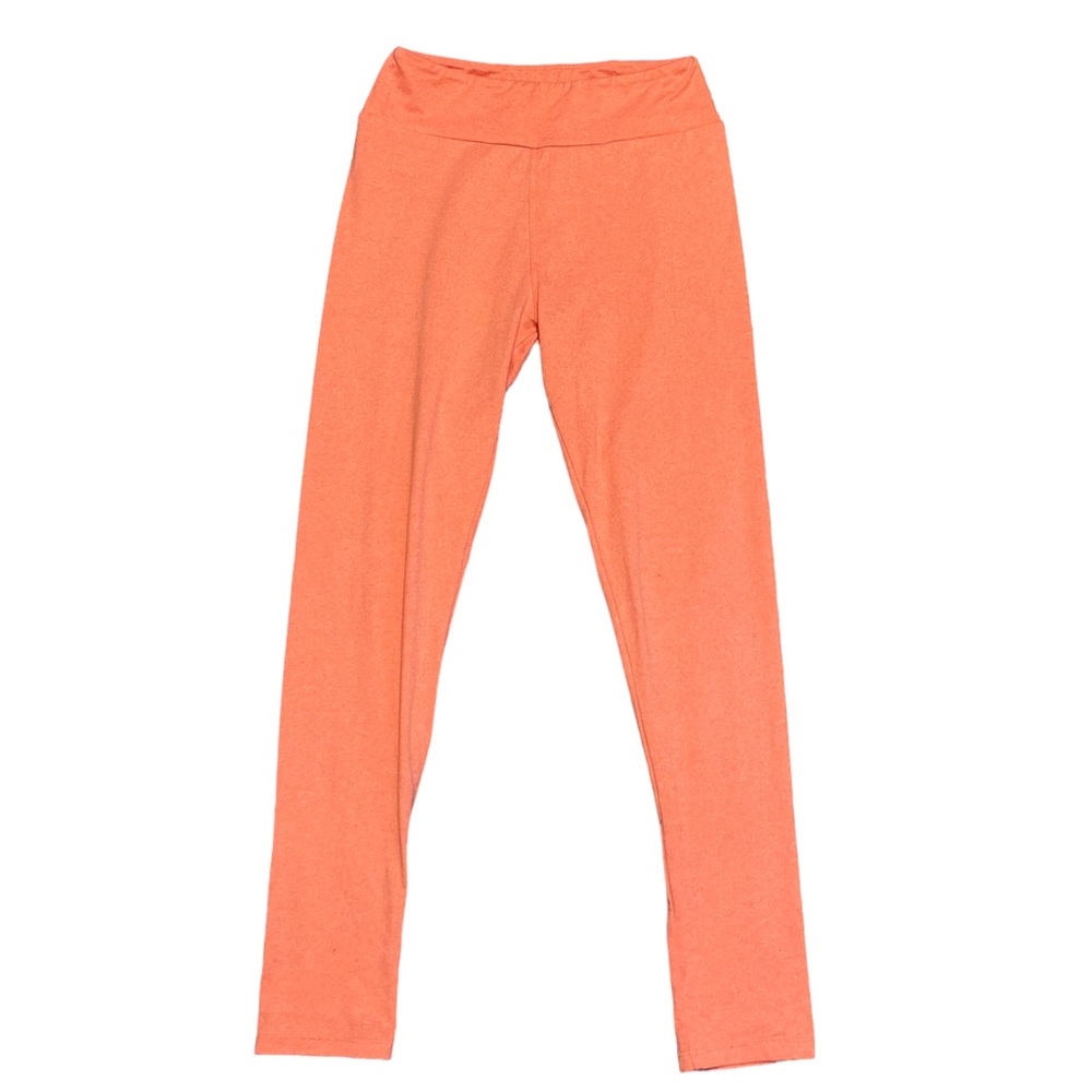 NWOT LuLaRoe Heathered Coral Pink/Orange OS Leggings